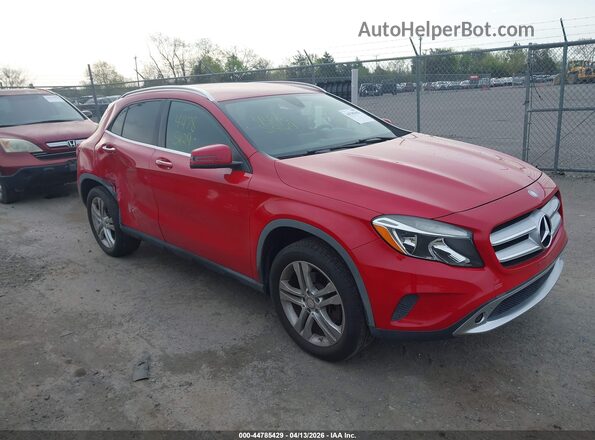 WDCTG4EB3GJ201366 2016 MERCEDES-BENZ GLA 250 Red Передня права чверть