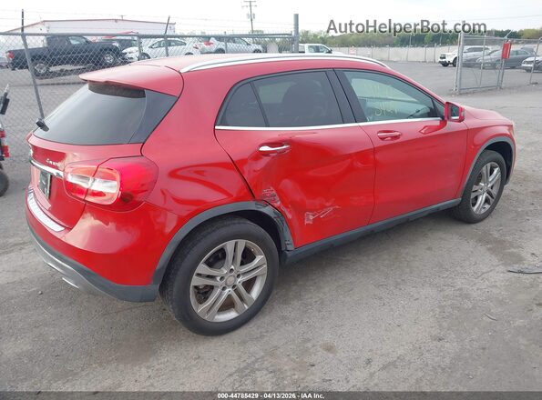 WDCTG4EB3GJ201366 2016 MERCEDES-BENZ GLA 250 Red Задня права чверть