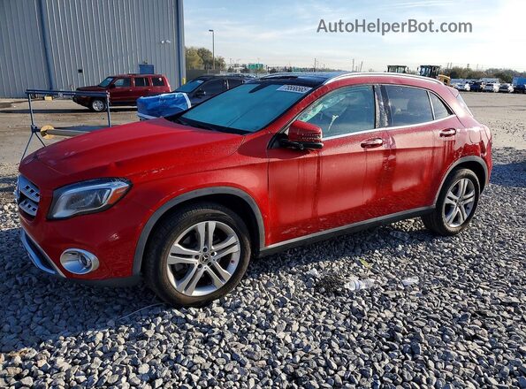 WDCTG4EB6KJ581036 2019 MERCEDES-BENZ GLA Red Առջևի ձախ երեք քառորդ տեսարան
