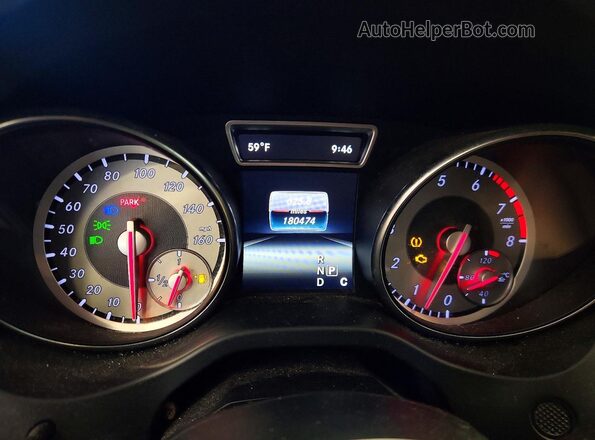 WDCTG4EB7GJ225279 2016 MERCEDES-BENZ GLA White Widok zestawu wskaźników