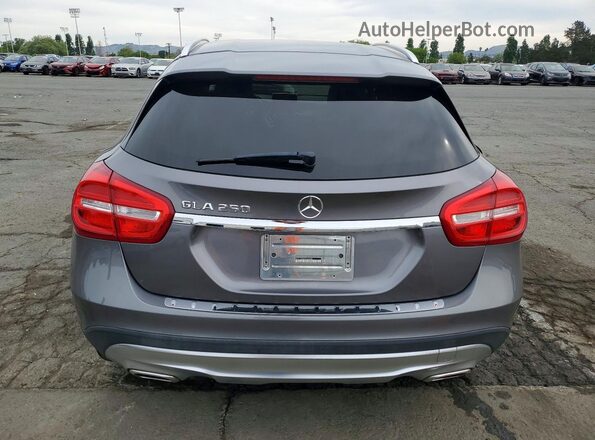 WDCTG4EB7GJ232488 2016 MERCEDES-BENZ GLA Серый Вид сзади