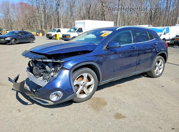 WDCTG4EB7JJ380034 2018 MERCEDES-BENZ GLA Синий Передняя левая четверть
