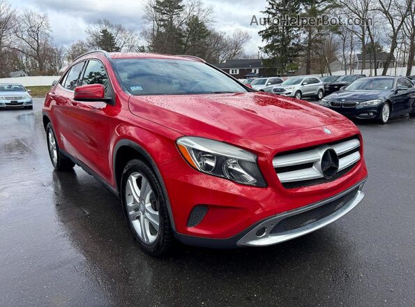 WDCTG4EB9GJ204563 2016 MERCEDES-BENZ GLA Red Przód prawy