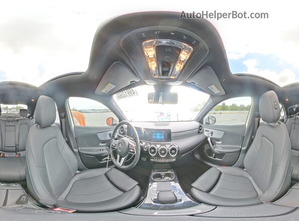 WDD3G4EB2KW035090 2019 MERCEDES-BENZ A White Widok wnętrza 360 stopni