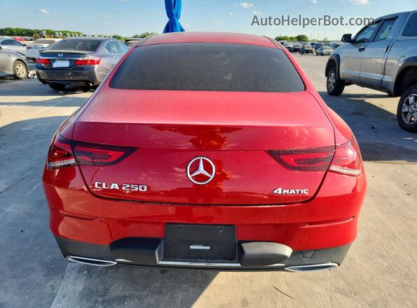 WDD5J4HB6LN034666 2020 MERCEDES-BENZ CLA-CLASS Red Rear view
