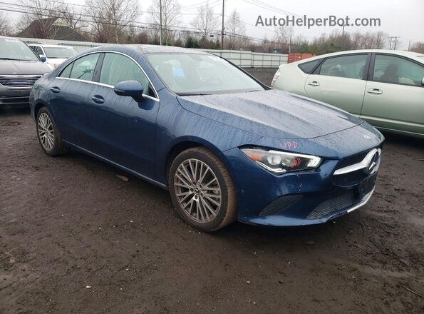 WDD5J4HB7LN075274 2020 MERCEDES-BENZ CLA-CLASS Синий Передняя правая четверть