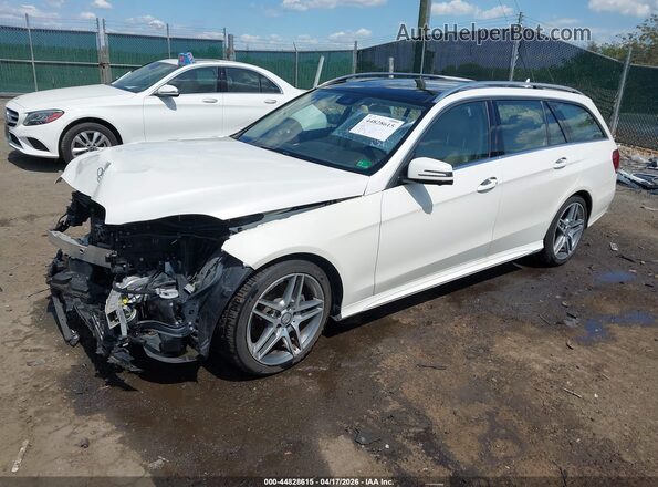 WDDHH8JBXGB275227 2016 MERCEDES-BENZ E-CLASS White წინა მარცხენა ხედი სამი მეოთხედიდან