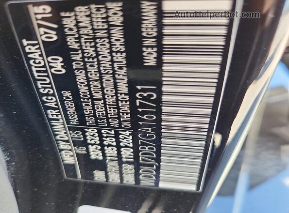 WDDLJ7DB7GA161731 2016 MERCEDES-BENZ CLS-CLASS Black Widok komory silnika