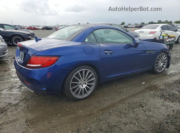 WDDPK3JA9HF138698 2017 MERCEDES-BENZ SLC Blue Задня права чверть
