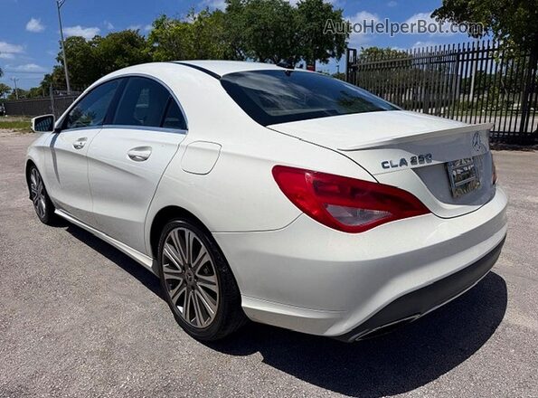 WDDSJ4EB0JN570193 2018 MERCEDES-BENZ CLA-CLASS White Rear left