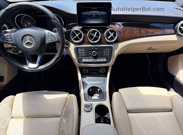 WDDSJ4EB0JN570193 2018 MERCEDES-BENZ CLA-CLASS White Dashboard view