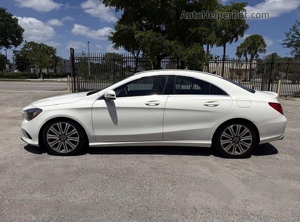 WDDSJ4EB0JN570193 2018 MERCEDES-BENZ CLA-CLASS White Engine compartment view