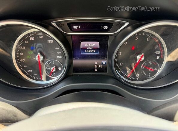 WDDSJ4EB0JN570193 2018 MERCEDES-BENZ CLA-CLASS White Instrument cluster view