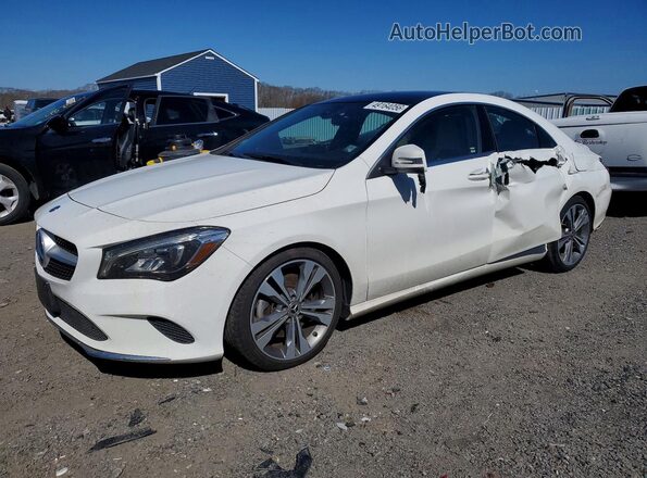 WDDSJ4EB3KN757400 2019 MERCEDES-BENZ CLA-CLASS Белый Передняя левая четверть