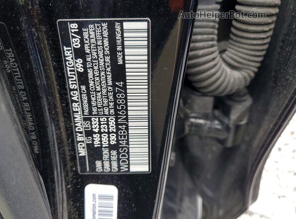 WDDSJ4EB4JN658874 2018 MERCEDES-BENZ CLA-CLASS Черный Вид подкапотного пространства