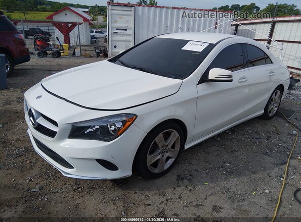 WDDSJ4EB7JN608504 2018 MERCEDES-BENZ CLA 250 Белый Передняя левая четверть