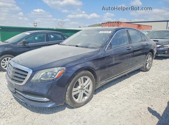 WDDUG6EB2JA347342 2018 MERCEDES-BENZ S Blue Przód lewy