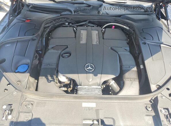 WDDUG6EB2JA347342 2018 MERCEDES-BENZ S Blue Widok wnętrza z tyłu