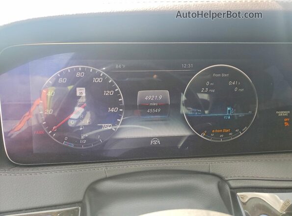 WDDUG6EB2JA347342 2018 MERCEDES-BENZ S Blue Widok zestawu wskaźników