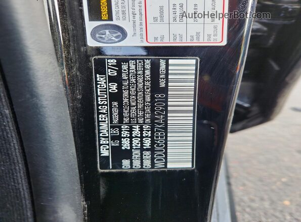 WDDUG6EB7KA429018 2019 MERCEDES-BENZ S Black Vista del compartimento del motor