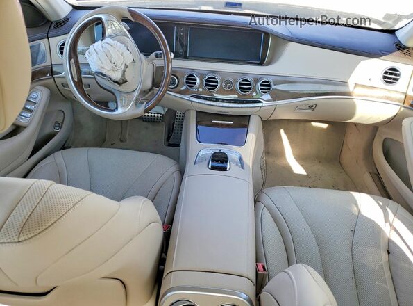 WDDUG8CB1GA230326 2016 MERCEDES-BENZ S White Вид панелі приладів