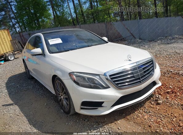 WDDUG8CB7GA236096 2016 MERCEDES-BENZ S-CLASS Белый Передняя правая четверть