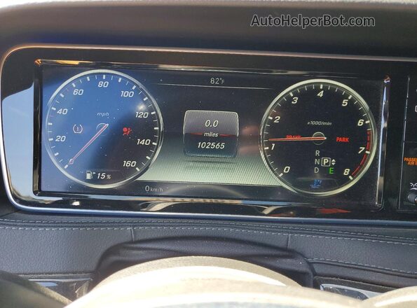 WDDUG8CBXGA245147 2016 MERCEDES-BENZ S Черный Вид щитка приборов