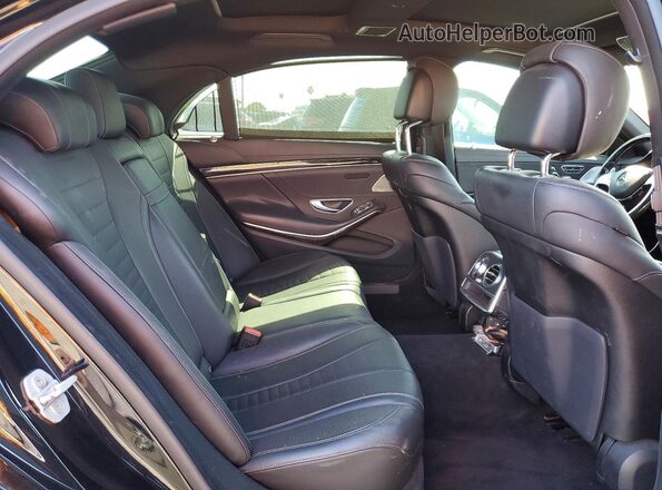WDDUG8CBXGA245147 2016 MERCEDES-BENZ S Черный Вид задних сидений