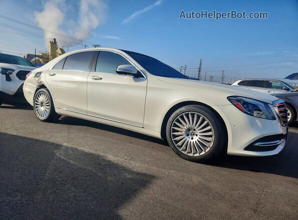 WDDUG8DB0JA413576 2018 MERCEDES-BENZ S White Przód prawy