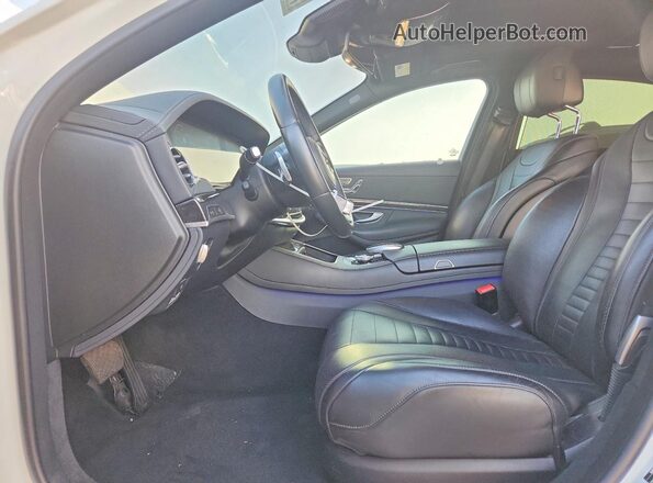 WDDUG8DB0JA413576 2018 MERCEDES-BENZ S White Widok wnętrza z przodu