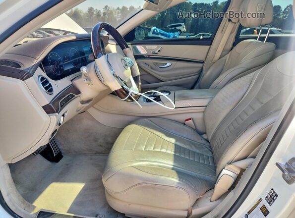 WDDUG8DB0KA453674 2019 MERCEDES-BENZ S White Front interior view