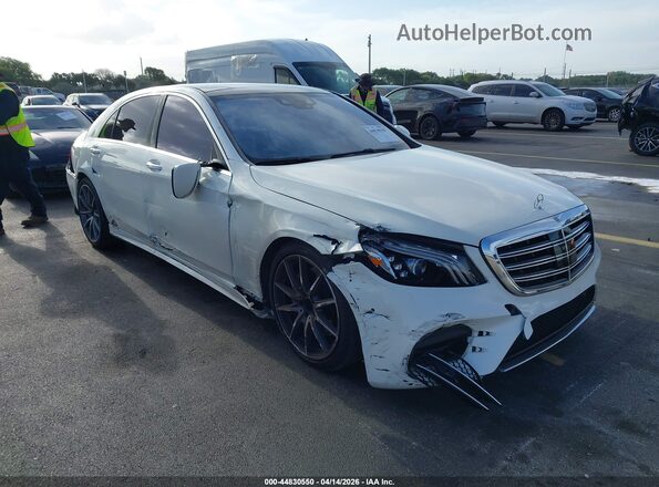 WDDUG8DB0KA474833 2019 MERCEDES-BENZ S-CLASS White Przód prawy