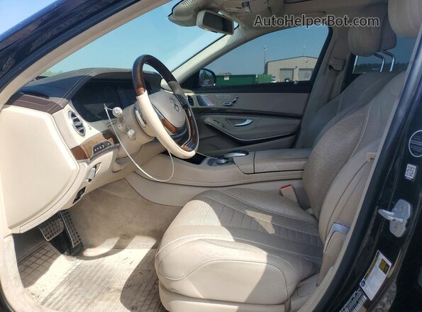 WDDUG8FB6GA257775 2016 MERCEDES-BENZ S Черный Вид салона спереди