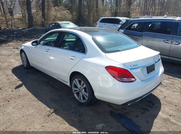 WDDWF4KB1JR418892 2018 MERCEDES-BENZ C-CLASS Белый Задняя левая четверть