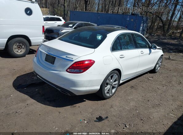 WDDWF4KB1JR418892 2018 MERCEDES-BENZ C-CLASS Белый Задняя правая четверть