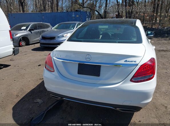 WDDWF4KB1JR418892 2018 MERCEDES-BENZ C-CLASS Белый 
