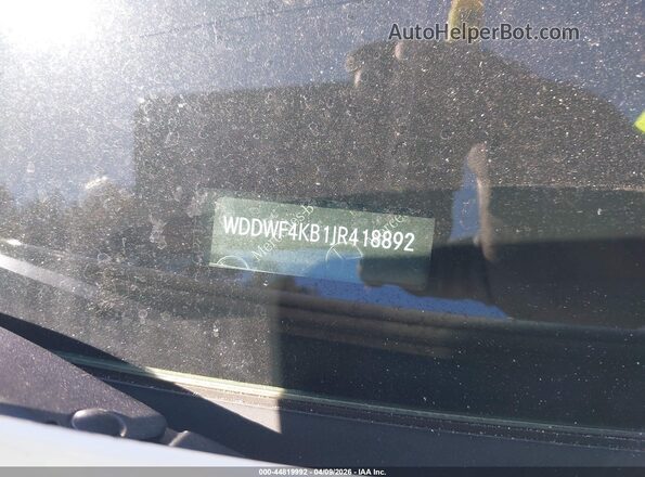 WDDWF4KB1JR418892 2018 MERCEDES-BENZ C-CLASS Белый 