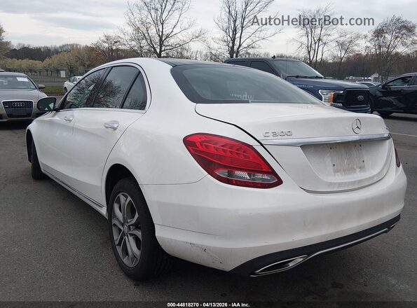 WDDWF4KB3JR311293 2018 MERCEDES-BENZ C-CLASS Белый Задняя левая четверть