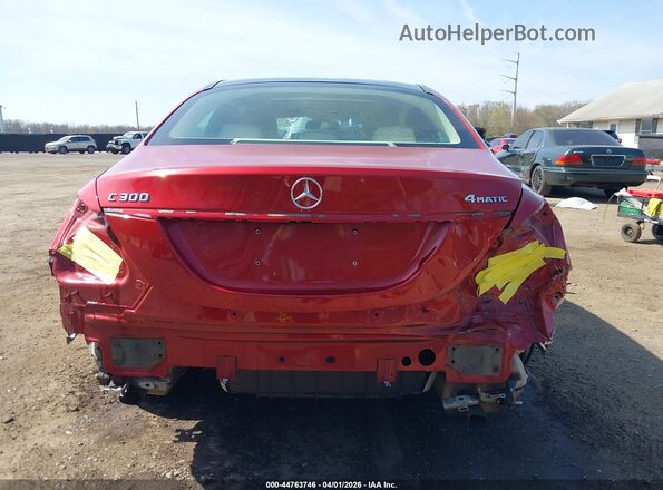 WDDWF4KB3JR318311 2018 MERCEDES-BENZ C-CLASS Красный 