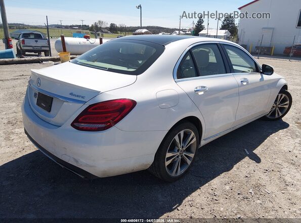WDDWF4KB4JR319550 2018 MERCEDES-BENZ C-CLASS Белый Задняя правая четверть