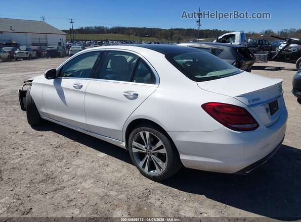 WDDWF4KB4JR319550 2018 MERCEDES-BENZ C-CLASS Белый Задняя левая четверть