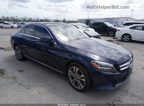 WDDWF8EB8LR548402 2020 MERCEDES-BENZ C-CLASS Синий Передняя правая четверть