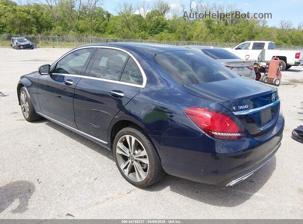 WDDWF8EB8LR548402 2020 MERCEDES-BENZ C-CLASS Синий Задняя левая четверть