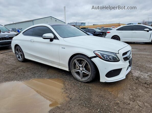 WDDWJ4KB2HF360740 2017 MERCEDES-BENZ C Белый Передняя правая четверть