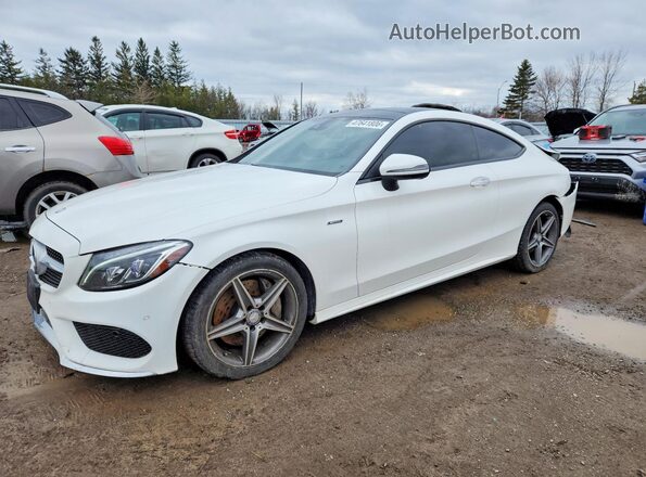 WDDWJ4KB2HF360740 2017 MERCEDES-BENZ C Белый Передняя левая четверть