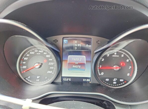WDDWJ4KB2HF360740 2017 MERCEDES-BENZ C Белый Вид щитка приборов