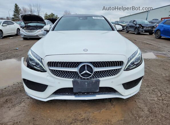 WDDWJ4KB2HF360740 2017 MERCEDES-BENZ C Белый Вид спереди