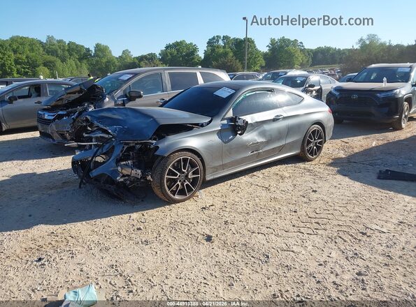 WDDWJ6EB2JF758835 2018 MERCEDES-BENZ AMG C 43 Серый Передняя левая четверть