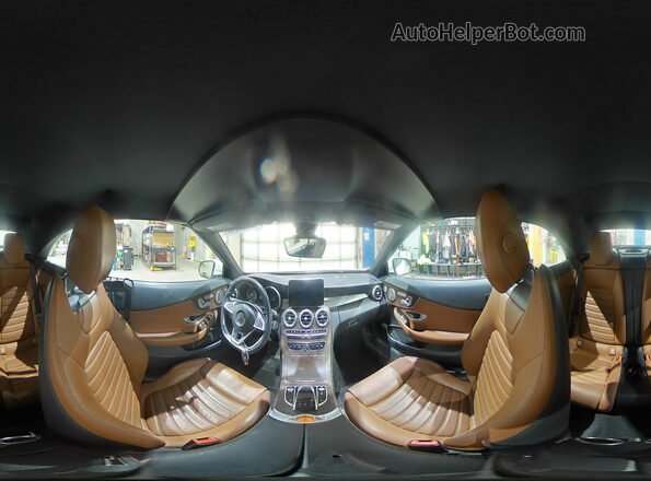 WDDWK4KB9JF617413 2018 MERCEDES-BENZ C Белый Панорамный вид салона 360°