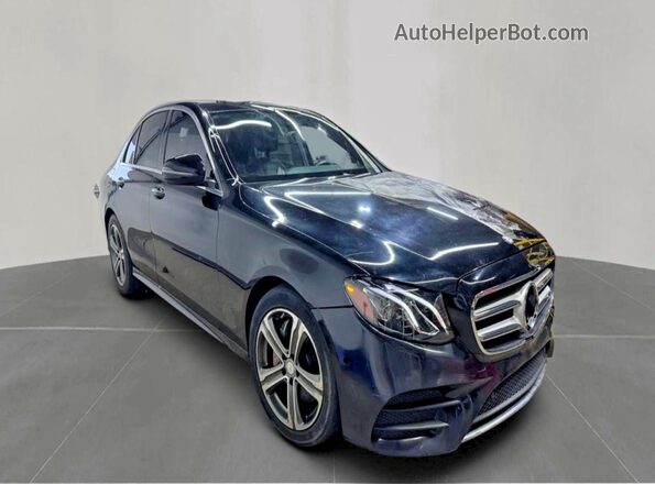 WDDZF4JB0HA182257 2017 MERCEDES-BENZ E Черный Передняя левая четверть